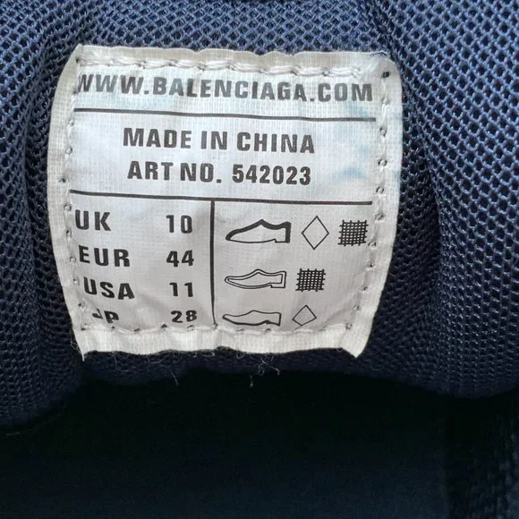 Balenciaga Track Sneakers Blue Pearl Sz 11 - Picture 16 of 16